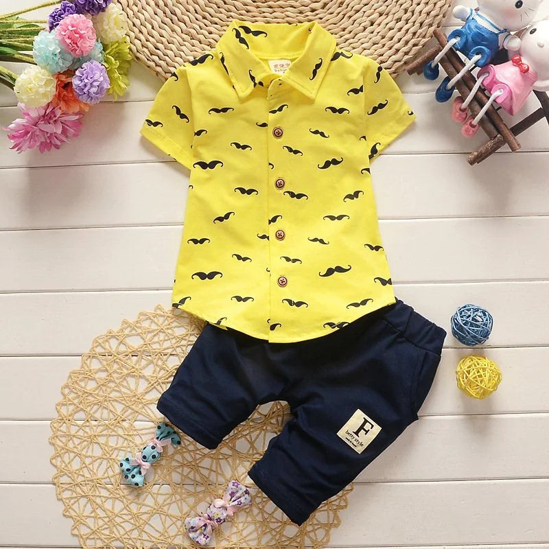 Boys' Printed Shirt & Shorts Set - Kindle Kids ABC