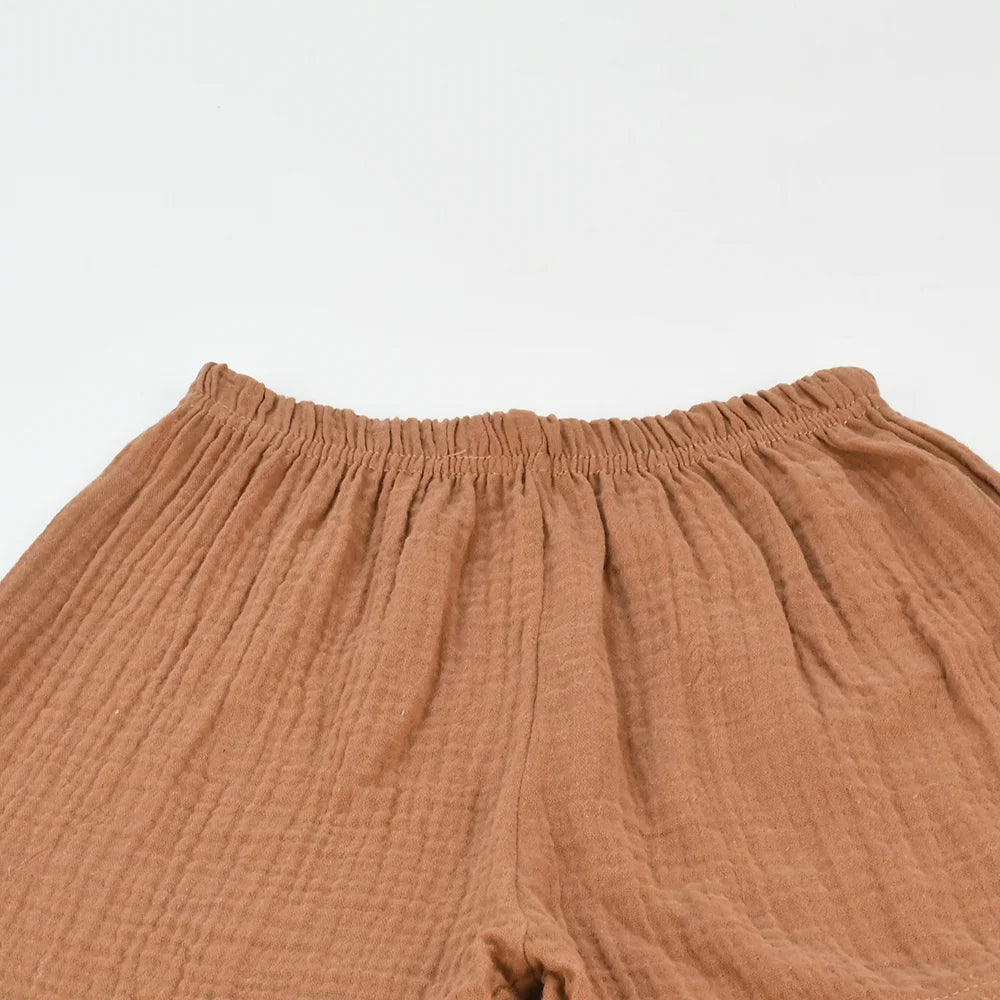 Kids Pure Cotton Beach Shorts Solid Colour Casual - photo 5