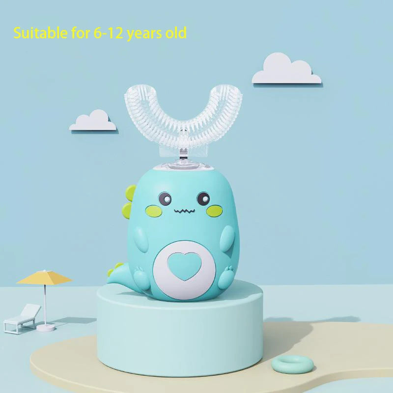 Kids sonic electric U-shape toothbrush 360 degree cleaning ages 2-12Y