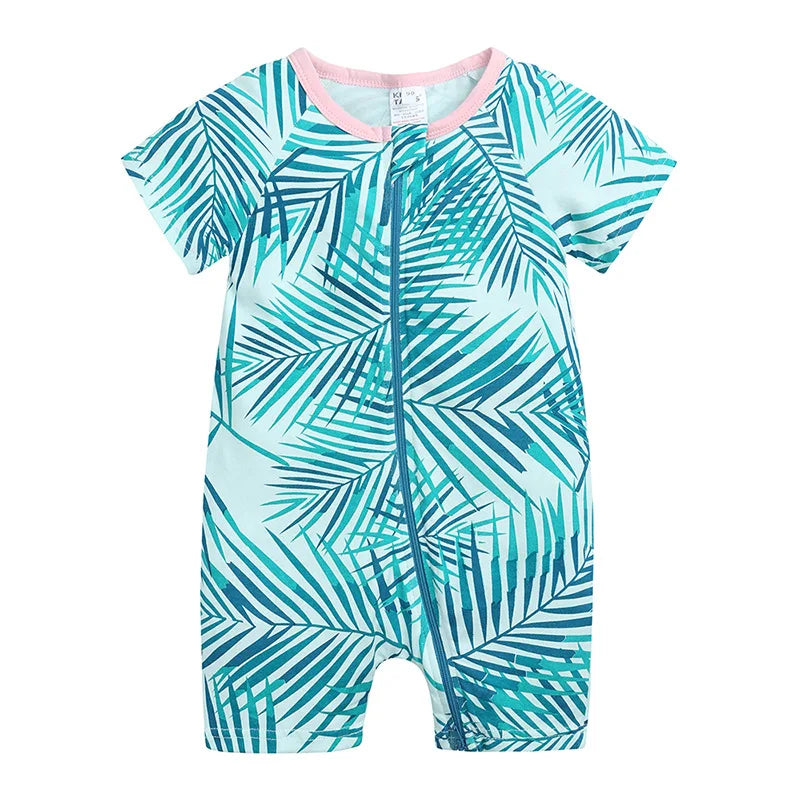 Baby Bamboo Cotton Short-Sleeve Romper - Kindle Kids ABC - view 8