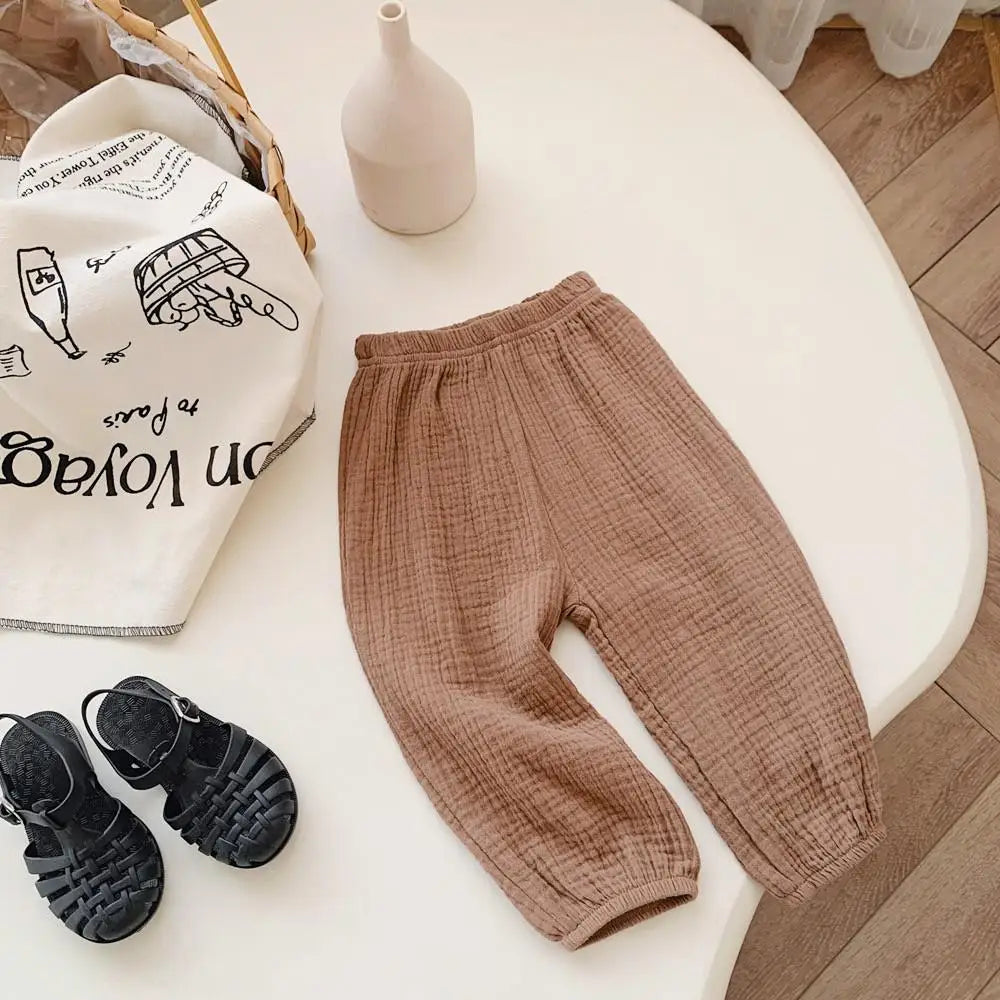 Kids Cotton Loose Trousers Mosquito Resistant - photo 12