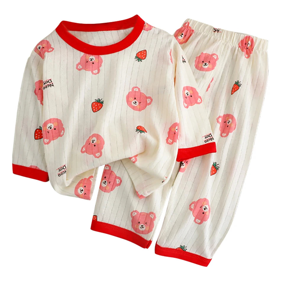 Kids' Cotton Long-Sleeve Pyjama Set - Kindle Kids ABC - view 9