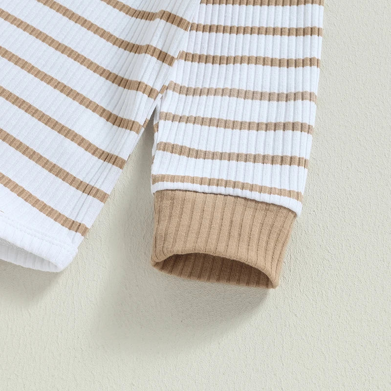 Ribbed Striped Cotton Baby Set - Kindle Kids ABC - view 3