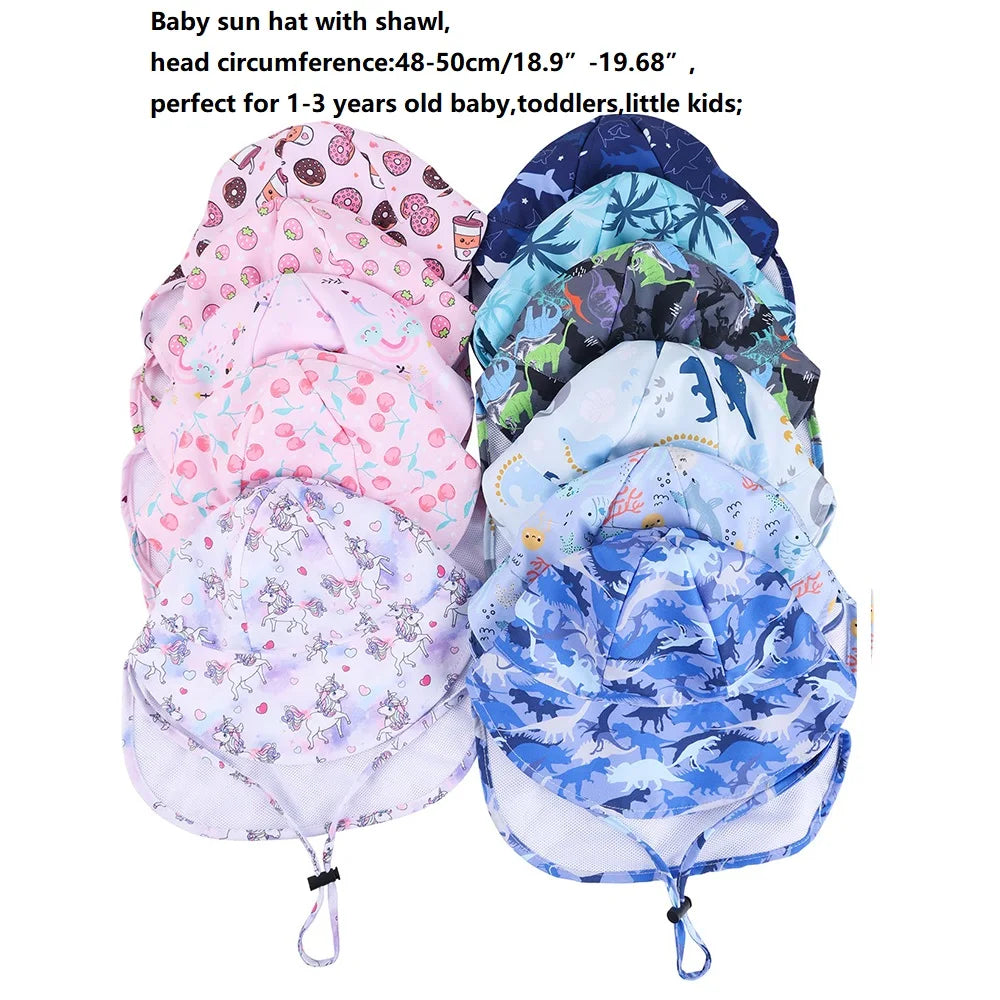 Baby & Toddler Sun Hat with Neck Flap - photo 2