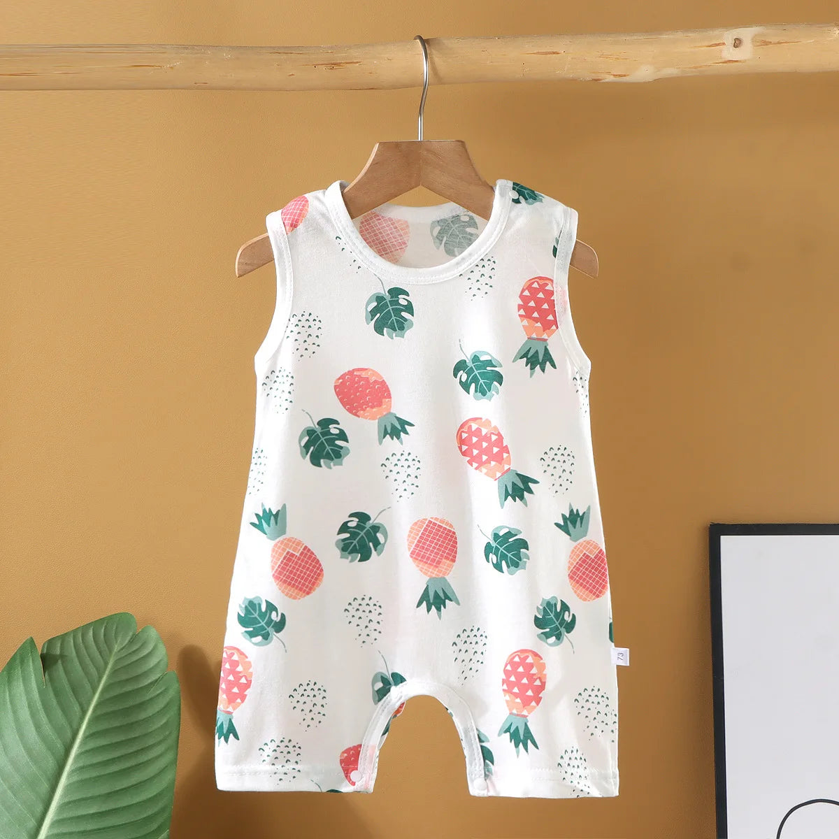 Baby Cotton Romper – Unisex Sleeveless Striped Bodysuit | 0–20 Months - photo 3