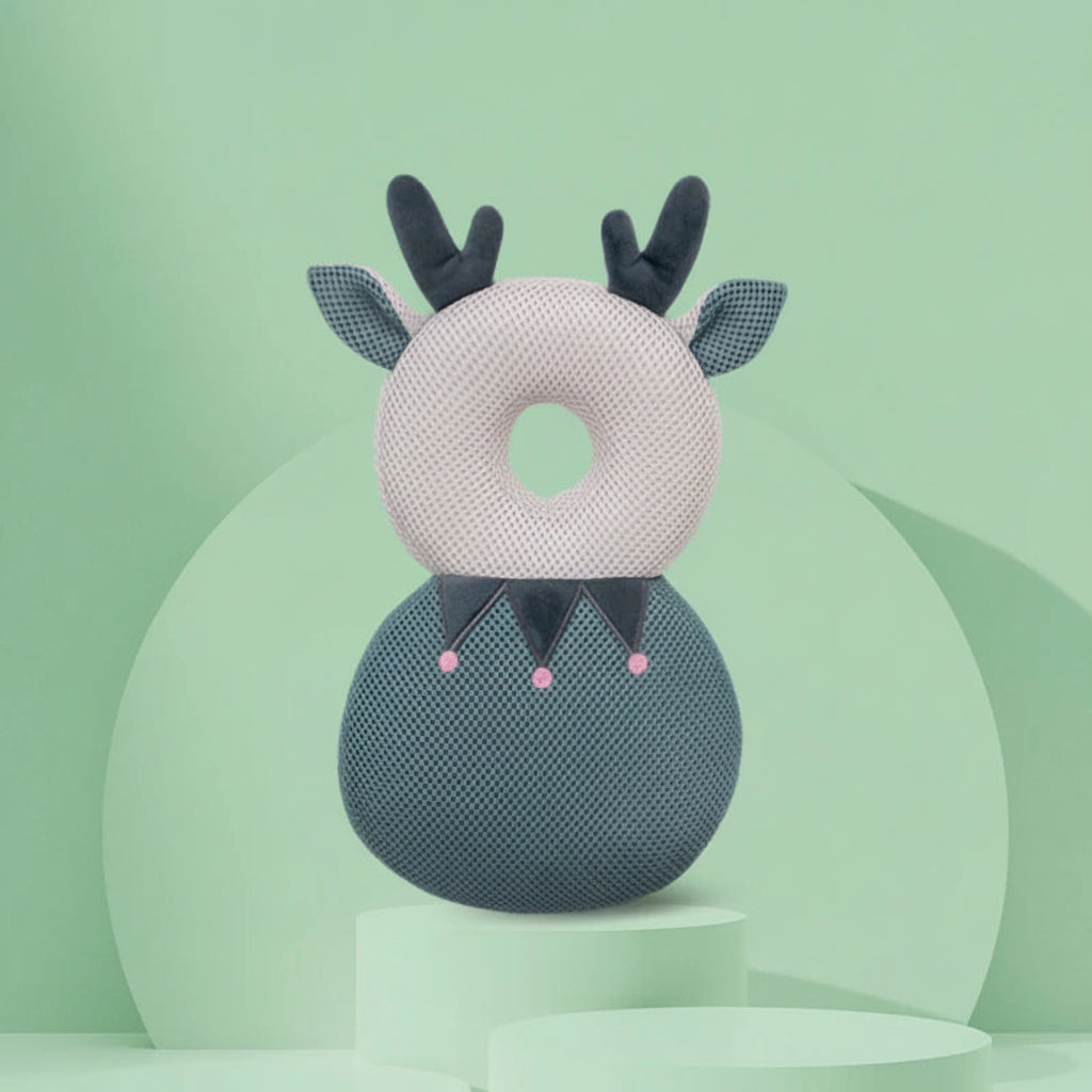 Baby Anti-Fall Head & Back Protector Pillow – Cute Animal Design