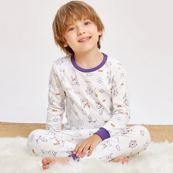 Kids Cotton Long-Sleeve Pajama Set 2-14Y - photo 17