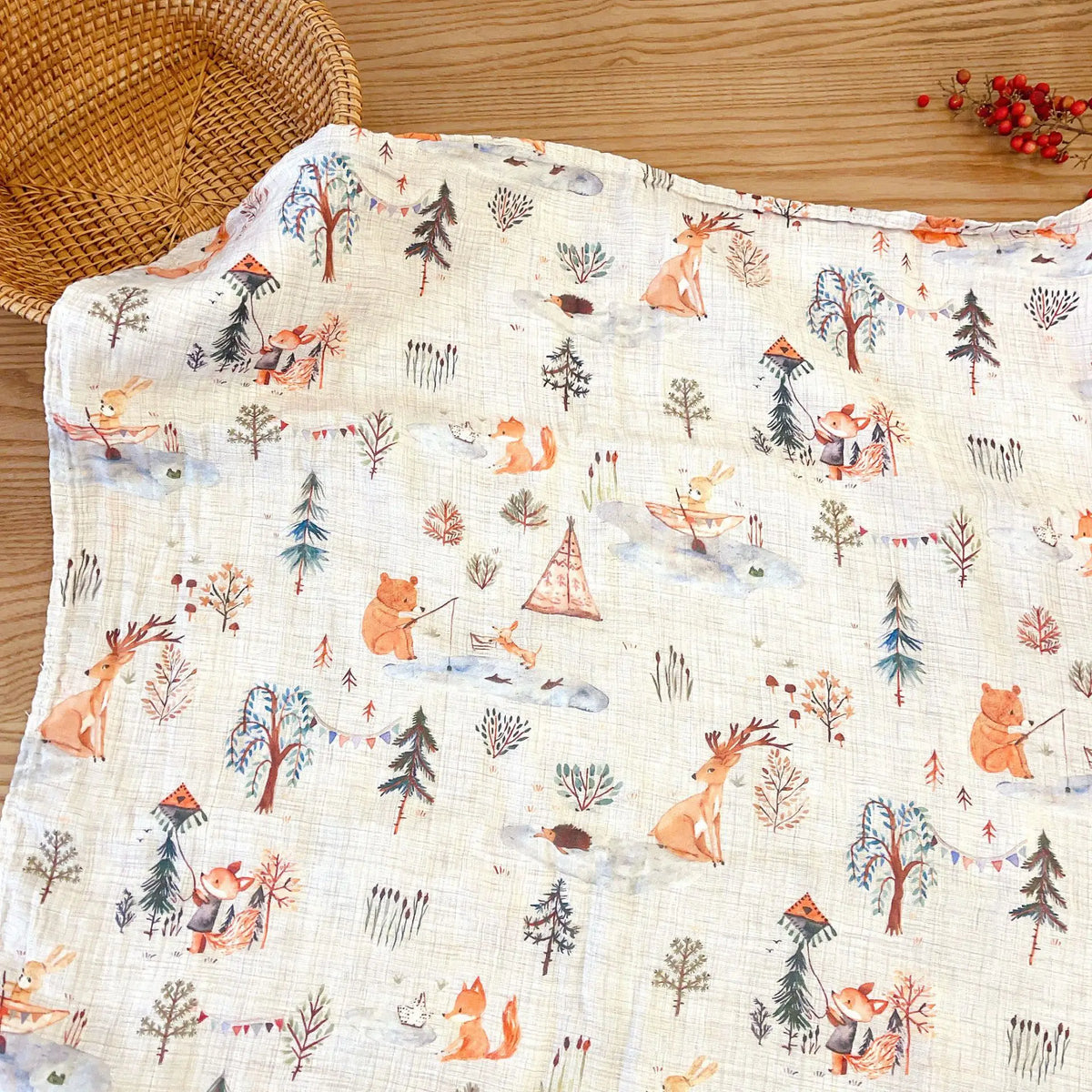 Cotton Muslin Baby Blanket - Kindle Kids ABC - view 6