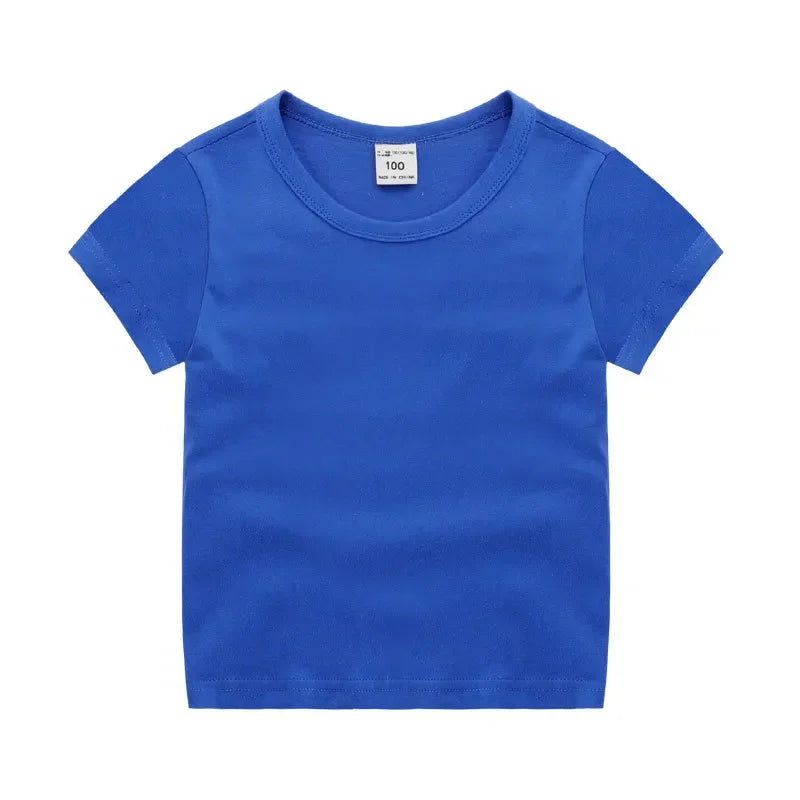 Kids Solid Cotton T-Shirt - photo 8