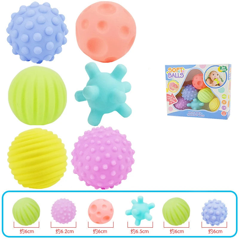 6-Piece Textured Sensory Balls - Soft Tactile Baby Toy Set - photo 10