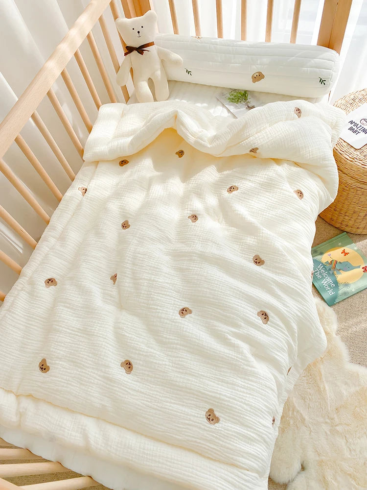 Bear & Bunny Cotton Baby Quilt - Kindle Kids ABC - view 6
