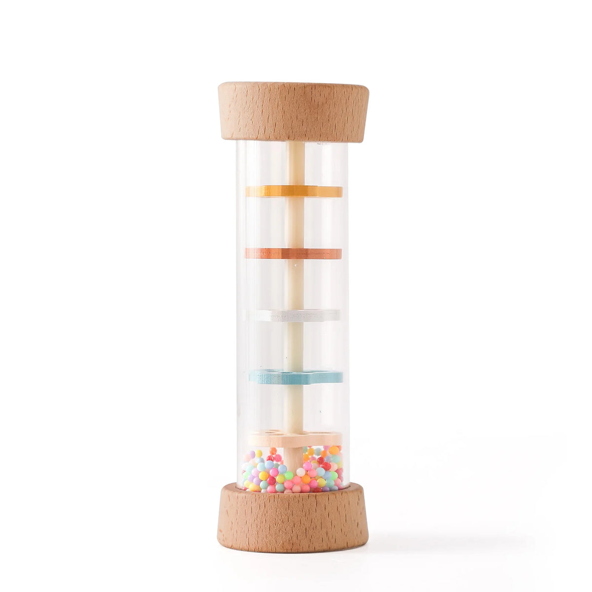 Handheld wooden rainmaker rain stick tube