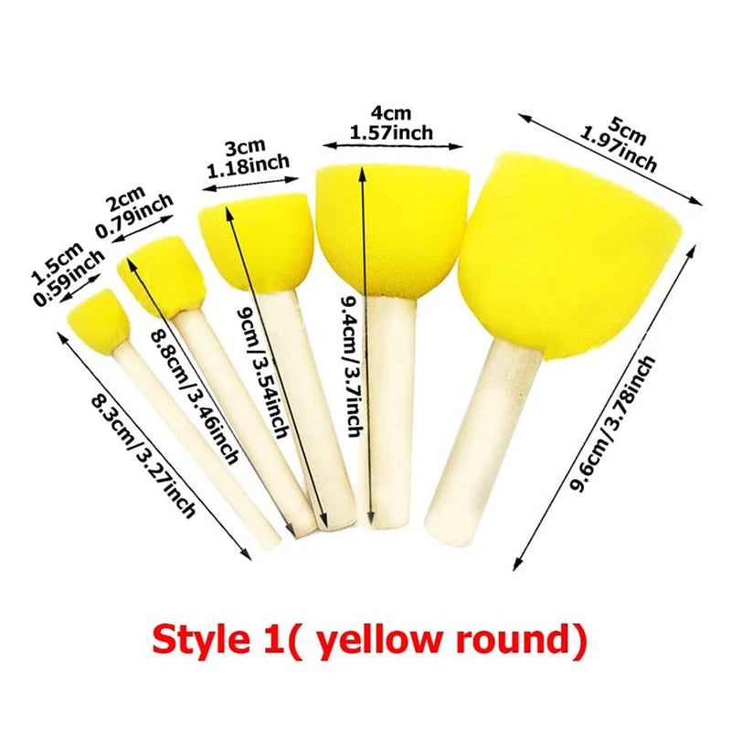 Kids' DIY Sponge Brush Art Set - Kindle Kids ABC - view 3