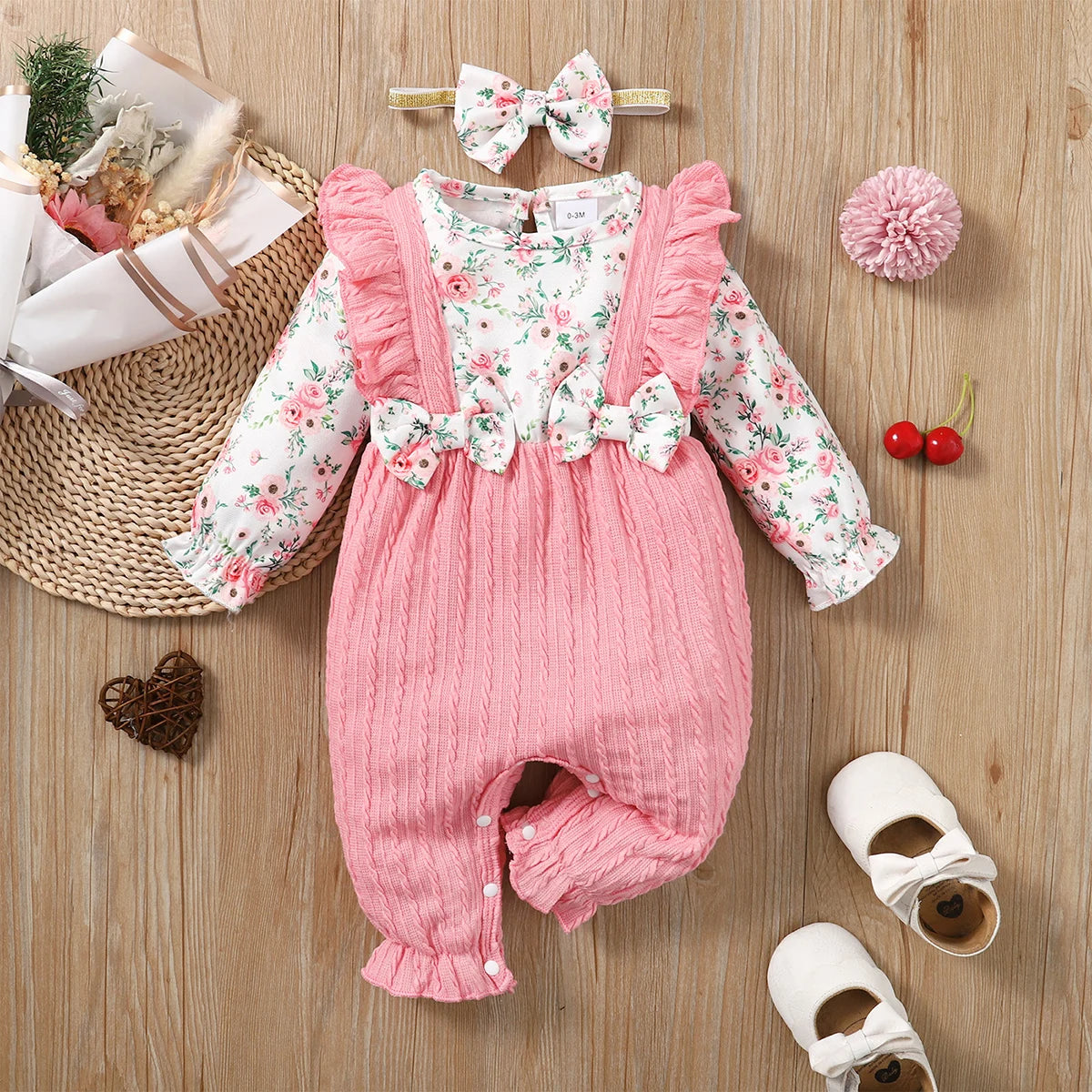 Floral Cotton Baby Romper - Kindle Kids ABC