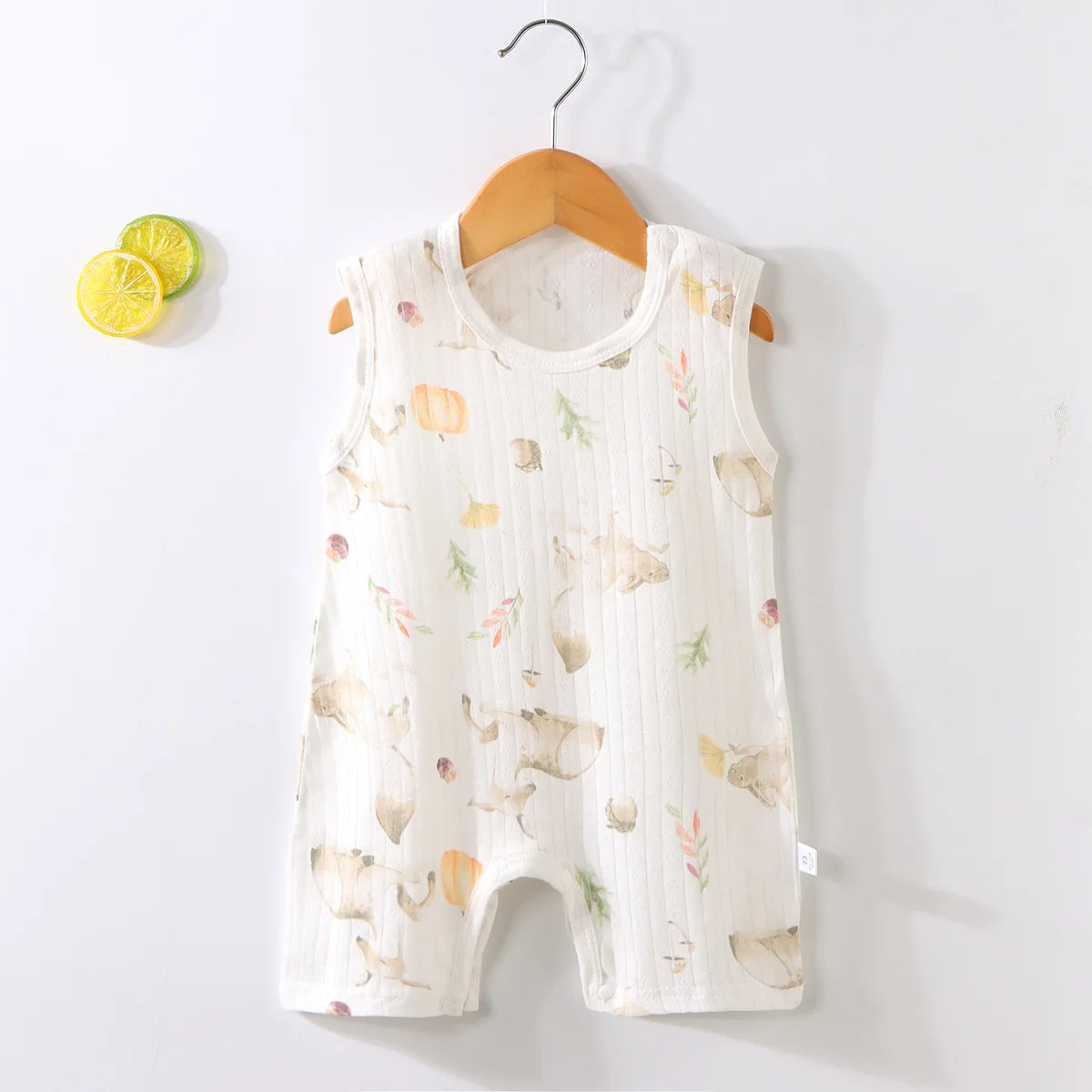 Baby Cotton Romper – Unisex Sleeveless Striped Bodysuit | 0–20 Months - photo 17