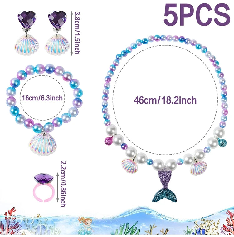 Princess Mermaid Necklace & Bracelet Set - Kindle Kids ABC - view 7