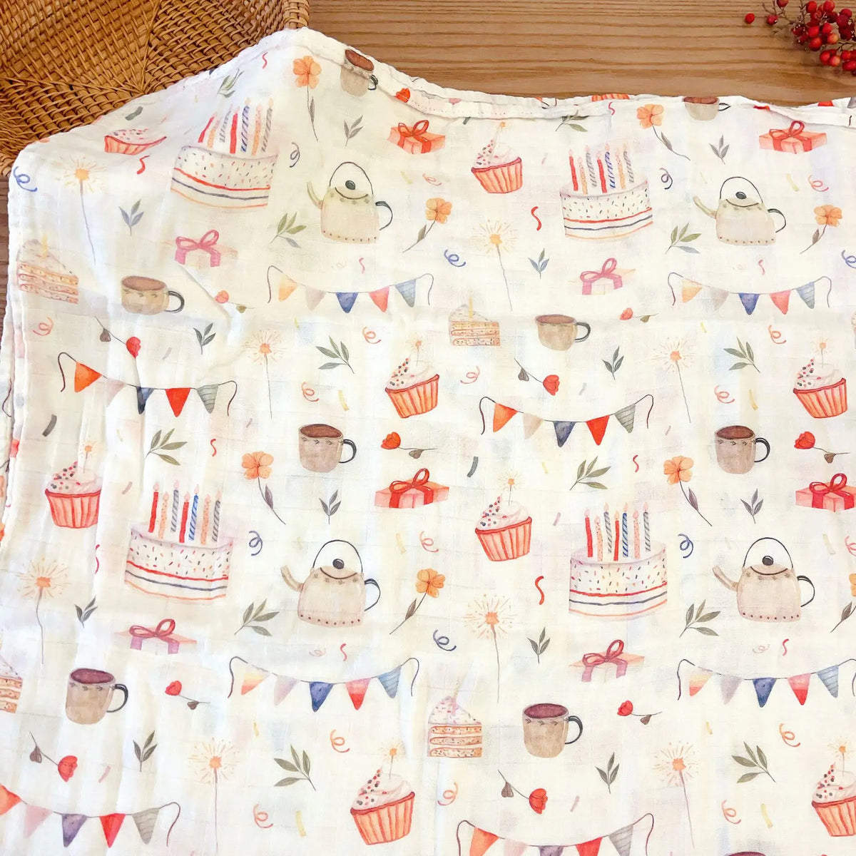 Cotton Muslin Baby Blanket - Kindle Kids ABC - view 8