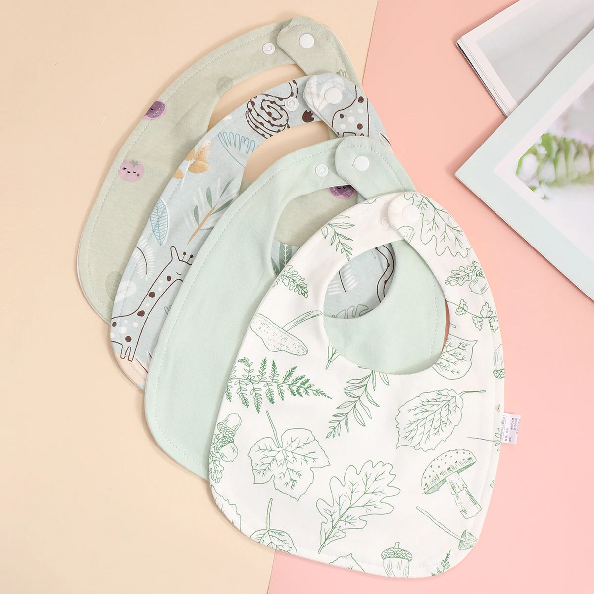 Cotton Adjustable Baby Bib - Kindle Kids ABC