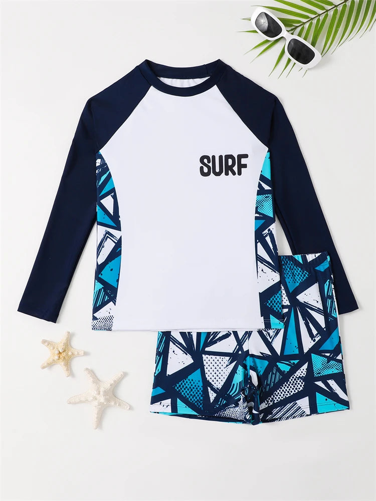 Boys 2-Piece Rash Guard Swim Set — photo 6