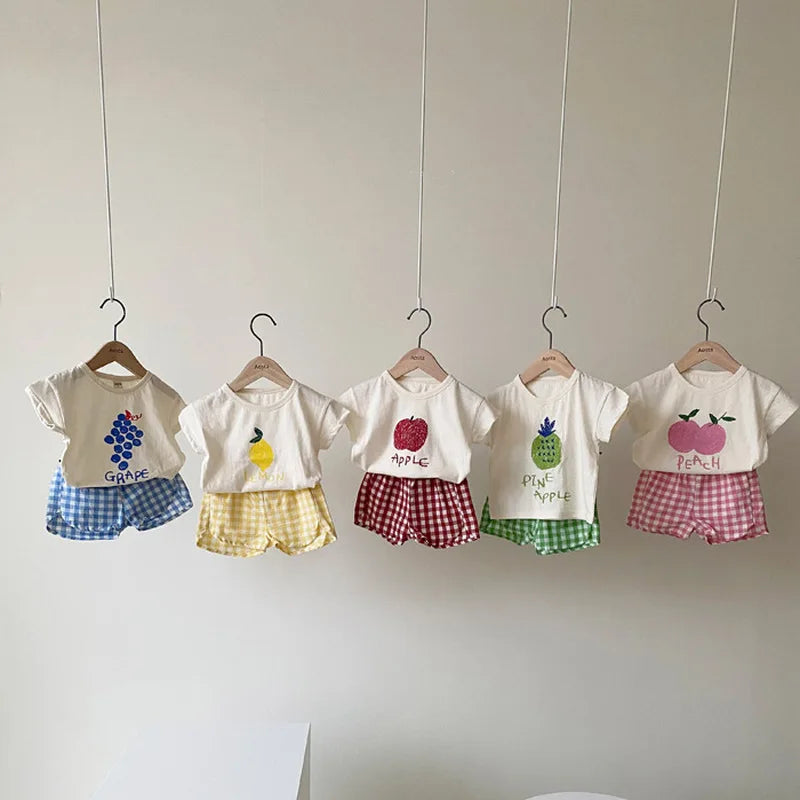 Baby sleeveless cotton summer pyjama set