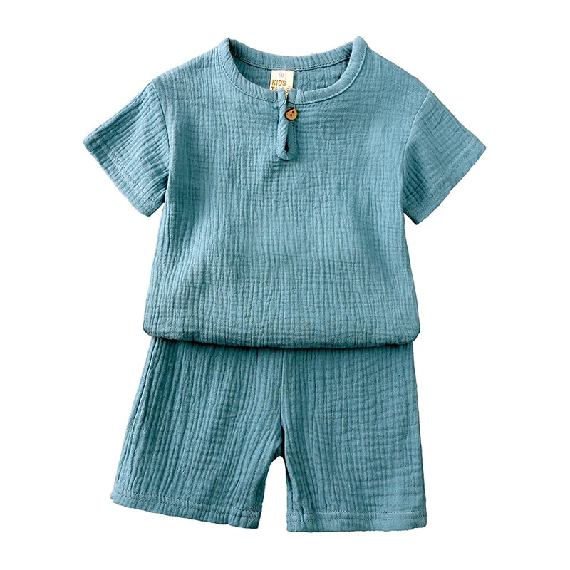 Linen Cotton 2-Piece Set - Kindle Kids ABC - view 3