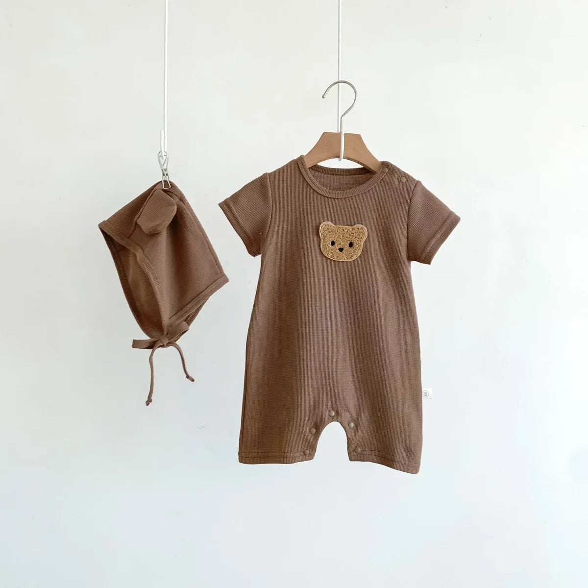 Waffle Cotton Bear Romper - Kindle Kids ABC - view 5