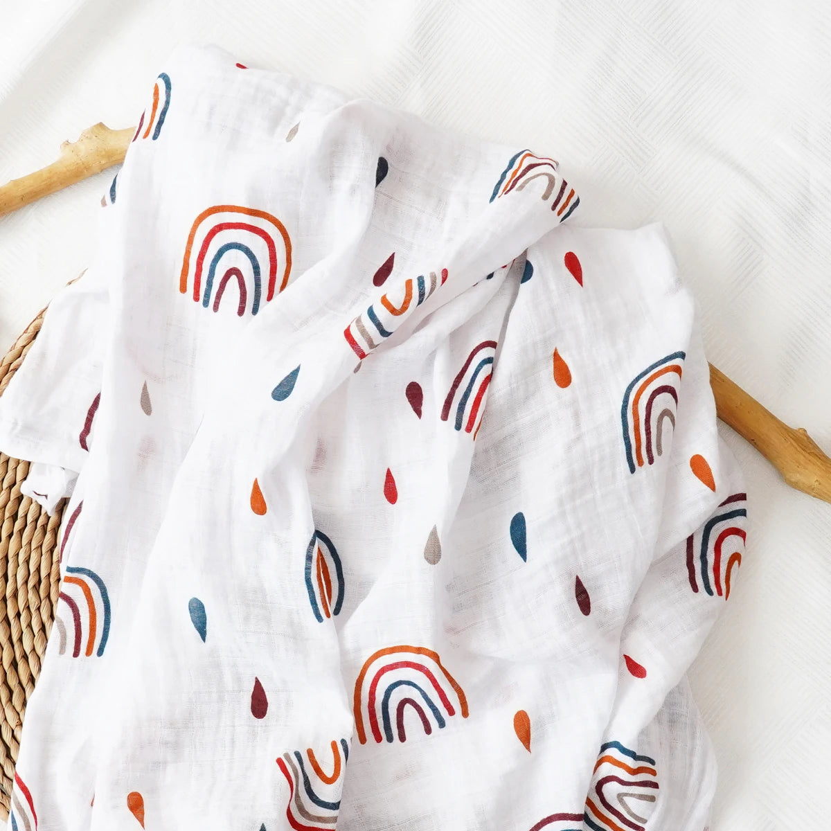 100% Cotton Muslin Baby Swaddle Blanket - Kindle Kids ABC - view 2