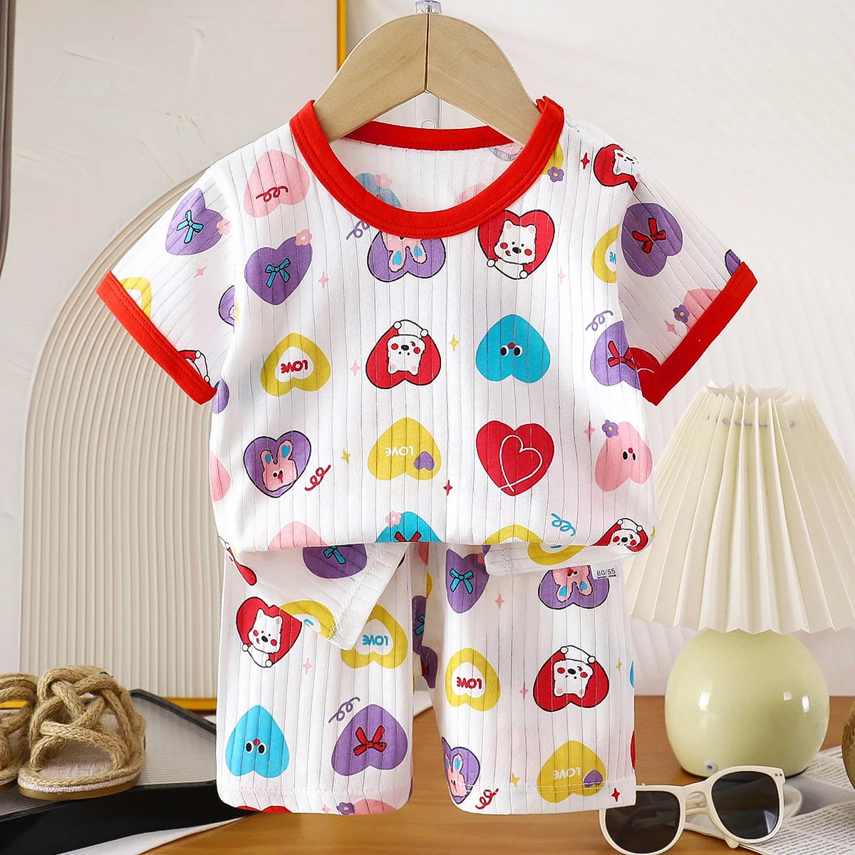 Kids summer t-shirt and shorts cotton 2-piece set - photo 13
