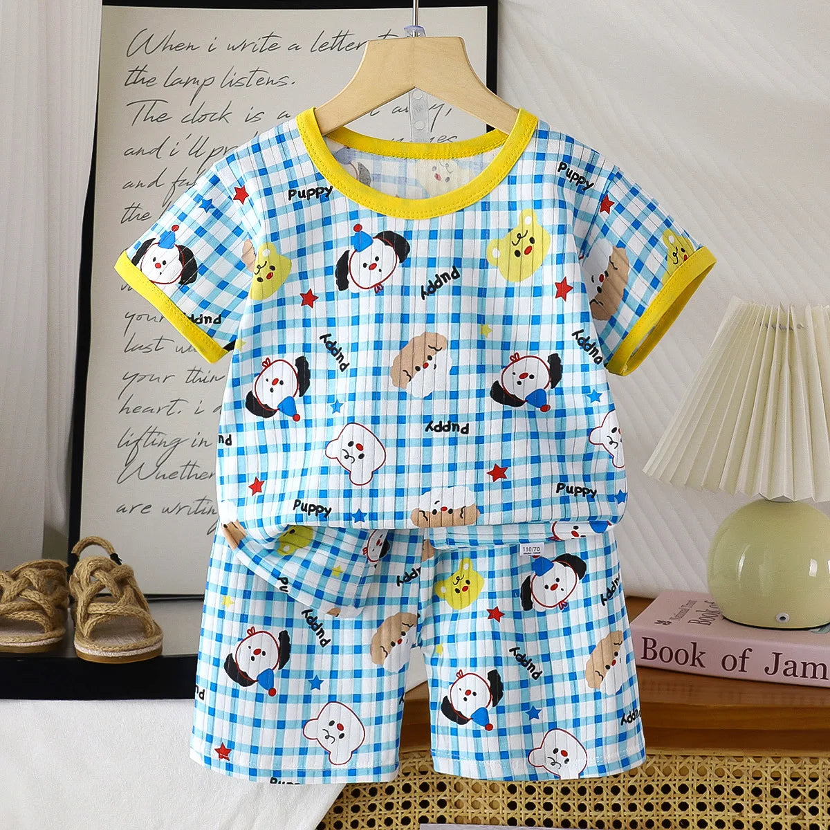 Kids summer t-shirt and shorts cotton 2-piece set - photo 14