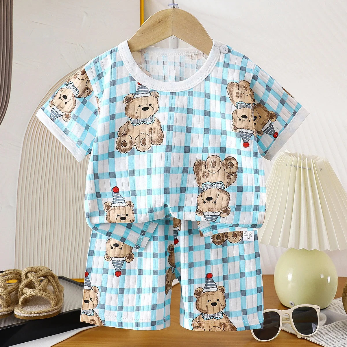 Kids summer t-shirt and shorts cotton 2-piece set - photo 15