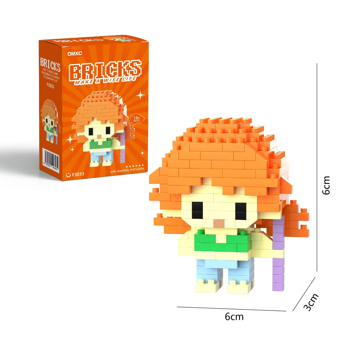Mini brick building block pirate figure - collectible toy for kids