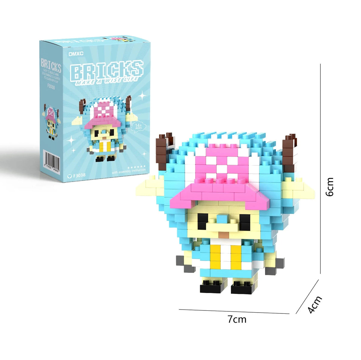Mini brick building block pirate figure - collectible toy for kids
