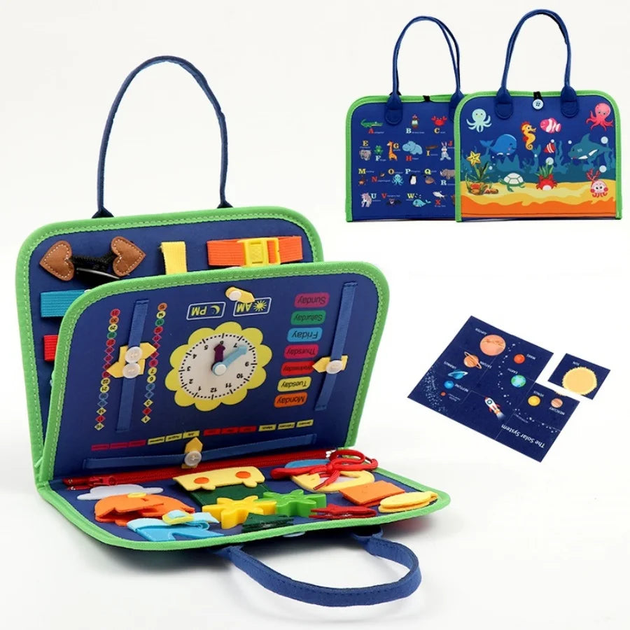 Montessori felt quiet book, travel activity toy - photo 10