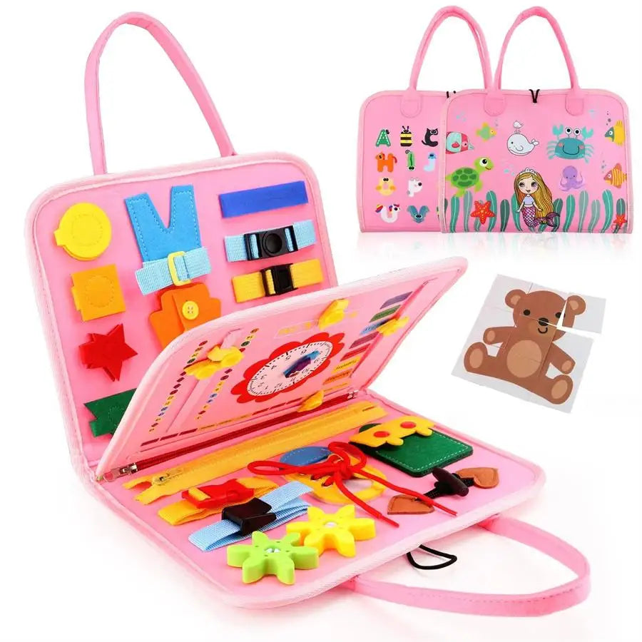 Montessori felt quiet book, travel activity toy - photo 7
