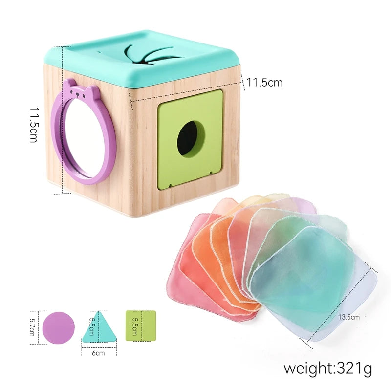 Montessori magic tissue box sensory toy for babies - photo 9