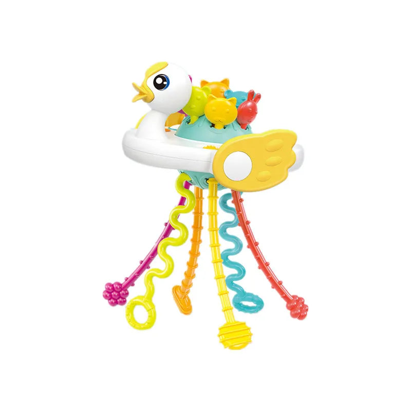 Montessori pull-string sensory teething toy for babies - photo 11
