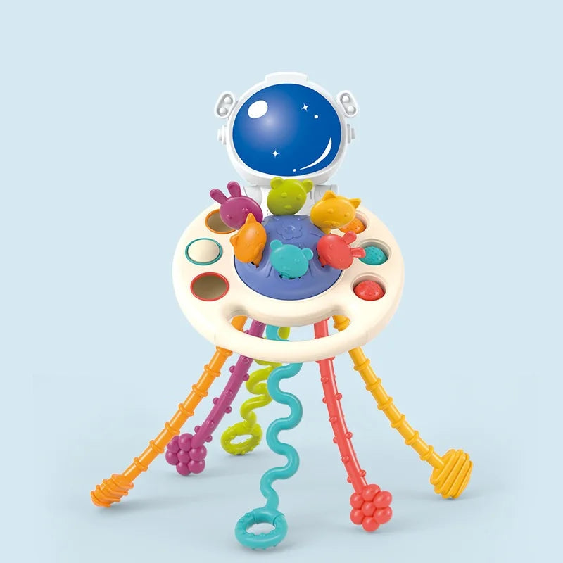 Montessori pull-string sensory teething toy for babies - photo 16