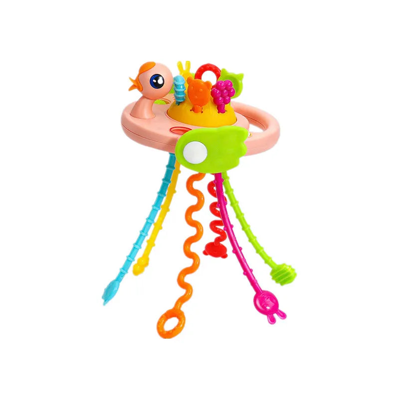 Montessori pull-string sensory teething toy for babies - photo 20
