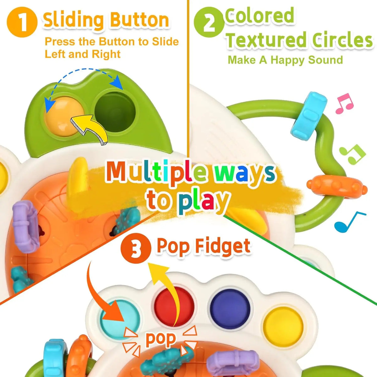 Montessori pull-string sensory teething toy for babies - photo 3