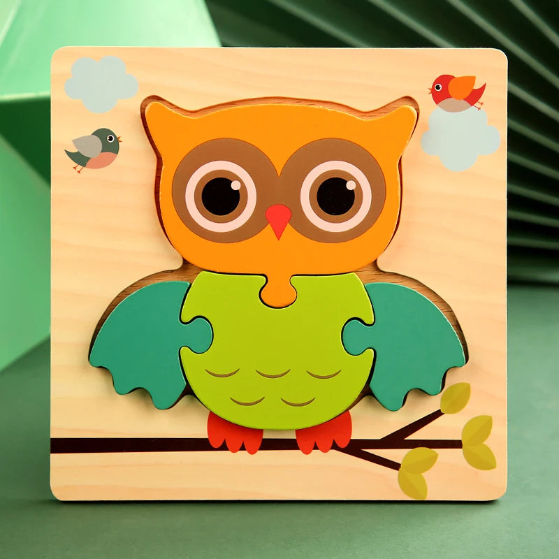 Wooden 3D jigsaw puzzle for toddlers – photo 11