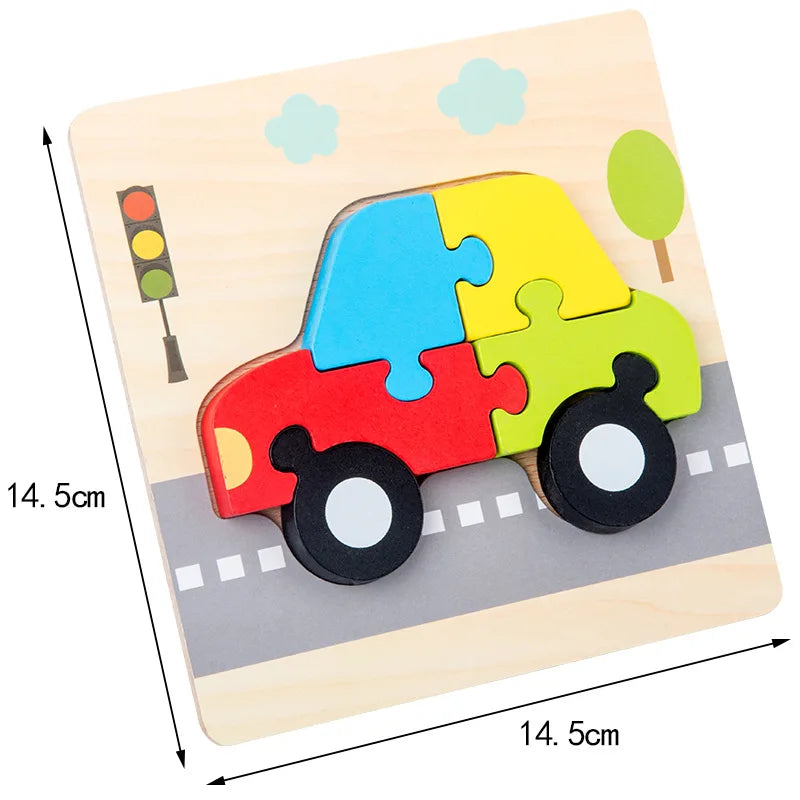 Wooden 3D jigsaw puzzle for toddlers – photo 6
