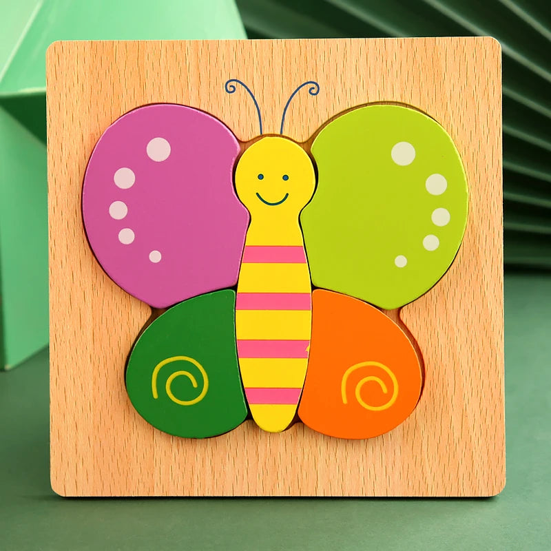 Wooden 3D jigsaw puzzle for toddlers – photo 8