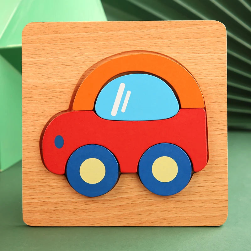 Wooden 3D jigsaw puzzle for toddlers – photo 9