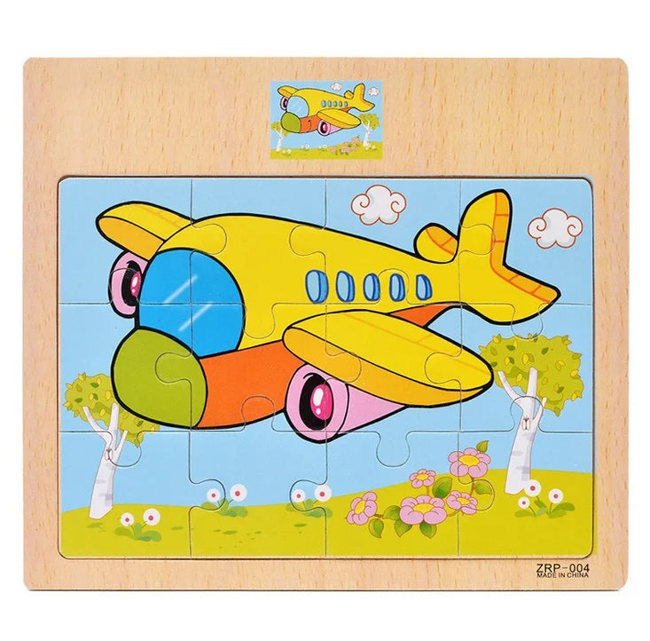 Wooden chunky puzzle for toddlers – photo 9
