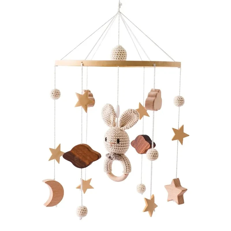 Wooden crib music box mobile – photo 11